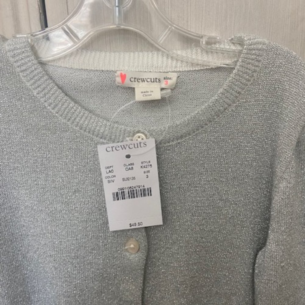 CrewCuts Silver Sparkle Sweater - Picture 2 of 2